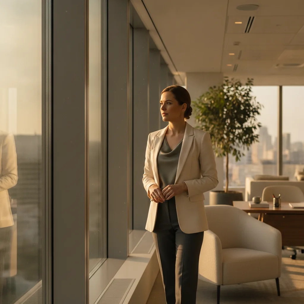 Woman feeling stuck in corporate